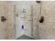 The shower has elegant tile work, built-in shelving, and dual shower heads at 10145 Northwind Dr, Indianapolis, IN 46256