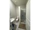 Bathroom featuring a glass enclosed shower and a toilet at 10950 N Heirloom Dr, Monrovia, IN 46157
