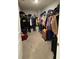 Walk-in closet featuring ample storage space and organization racks for clothing at 10950 N Heirloom Dr, Monrovia, IN 46157