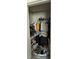 Walk-in closet with ample shelving, hanging racks, and various storage solutions at 10950 N Heirloom Dr, Monrovia, IN 46157