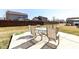 Backyard patio with table, chairs and nice shadows at 1269 Frogs Leap, Cicero, IN 46034