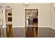 Open-concept living room leads into a modern kitchen, creating a spacious and connected living space at 1358 Rutherglen Ct, Danville, IN 46122