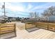 This sunny deck offers great outdoor living and entertaining space at 1521 Lawton Ave, Indianapolis, IN 46203