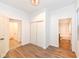 Bedroom with multiple closets and neutral flooring at 1521 Lawton Ave, Indianapolis, IN 46203