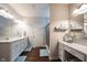 Well-appointed bathroom features double sinks, modern fixtures, and a bright, clean design at 16164 Loire Valley Dr, Fishers, IN 46037