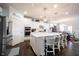 This spacious kitchen boasts an eat-in island, modern appliances, and seamless transition to the dining area at 16164 Loire Valley Dr, Fishers, IN 46037