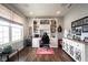Spacious office with custom built-ins, a large window, and a comfortable workspace at 16164 Loire Valley Dr, Fishers, IN 46037