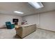 Finished basement featuring neutral carpet, a sofa, recliner, and entertainment center for a cozy living space at 2274 W Huntsville Rd, Pendleton, IN 46064