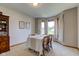 Cozy dining room with carpet floors, traditional furniture, and ample natural light at 2274 W Huntsville Rd, Pendleton, IN 46064