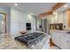 Modern kitchen with a stainless cooktop, lots of cabinets, and plenty of counter space at 2274 W Huntsville Rd, Pendleton, IN 46064