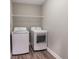 Functional laundry area with modern washer and dryer, offering convenience at 2326 Saddle Dr, Shelbyville, IN 46176