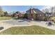 Landscaped backyard features an inground, covered pool, patio, and lush lawn, ideal for outdoor enjoyment at 4140 Sagewood Ct, Greenwood, IN 46143