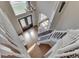 A bright foyer with hardwood floors, a staircase, and a chandelier at 4140 Sagewood Ct, Greenwood, IN 46143