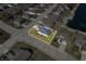 Aerial view of home in a lovely neighborhood near a lake at 4347 Westminster Pl, Columbus, IN 47201