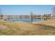 Scenic backyard with a view of the lake at 4347 Westminster Pl, Columbus, IN 47201