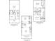 Detailed floor plan showcasing the layout of this multi-level home's lower and upper floors at 457 Mariposa Trl, Carmel, IN 46032