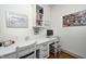 Bright home office with built in desk and plenty of space for two people to work comfortably at 7943 Beaumont Green East Dr, Indianapolis, IN 46250