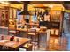 Kitchen with wooden cabinets, stainless appliances, and island seating at 8089 W Old State Road 67, Paragon, IN 46166
