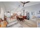 Open-concept dining area featuring stylish decor and easy access to kitchen at 8318 Golden Ridge Ln, Indianapolis, IN 46237
