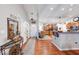 Open kitchen showcasing modern decor seamlessly connected to other living areas at 8318 Golden Ridge Ln, Indianapolis, IN 46237