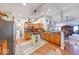 Spacious kitchen with an island, stainless steel appliances, and open layout for easy entertaining at 8318 Golden Ridge Ln, Indianapolis, IN 46237