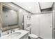 Bathroom with vanity, updated fixtures, and a walk-in shower at 8759 Buttonbush Cir, Plainfield, IN 46168