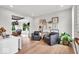 Cozy living room with shiplap walls and stylish decor at 11367 Zanardi Ct, Zionsville, IN 46077