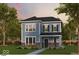 Charming two-story home with blue siding, black shutters, brick accents, and a well-manicured lawn at 12015 Jeff Ct, Noblesville, IN 46060