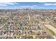 Expansive aerial view of a neighborhood, highlighting the density and proximity to the city at 251 Hendricks Pl, Indianapolis, IN 46201