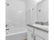 Clean bathroom with shower over tub at 251 Hendricks Pl, Indianapolis, IN 46201