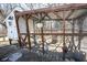 Well maintained chicken coop with plants and a safe fenced enclosure at 6149 W Country Ln, Anderson, IN 46011