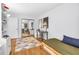 Cozy bedroom featuring a work space, comfortable daybed, and closet at 629 Williamsburg Ln, Greenwood, IN 46142