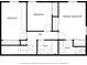 Second floor plan displaying bedrooms and bathrooms at 629 Williamsburg Ln, Greenwood, IN 46142