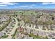 Sweeping aerial view displays the community's layout, and surrounding landscape at 6556 Aintree Ter, Indianapolis, IN 46250