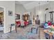 Open-concept living area with modern furnishings, a dining space, and a seamless flow for entertaining at 6556 Aintree Ter, Indianapolis, IN 46250