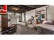 Unfinished basement space featuring laundry appliances, storage shelves, and exposed ceiling at 706 N Euclid Ave, Indianapolis, IN 46201