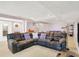Basement featuring a spacious lounge area and a pool table for recreation at 7899 S Timber Cliff Ln, Trafalgar, IN 46181