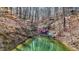 Secluded waterfront property with private dock and easy water access at 7899 S Timber Cliff Ln, Trafalgar, IN 46181