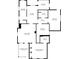 Detailed floor plan showing the layout of the house, including the living room, bedrooms, kitchen, and bathrooms at 93 Walnut St, Indianapolis, IN 46227