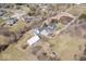 Breathtaking aerial perspective revealing the property with a pool, barn, and surrounding countryside at 10333 E 211Th St, Noblesville, IN 46062