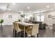 Open floor plan showcasing the seamless flow between the dining area, living room, and kitchen at 1533 Harlan St, Indianapolis, IN 46203