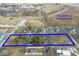 Aerial view of lot with approximate property lines in a residential neighborhood at 2123 N F St, Elwood, IN 46036