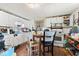 A kitchen with white cabinets, an eat-in dining table, and an oven at 2123 N F St, Elwood, IN 46036