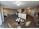 Open floor plan with combined living and dining areas, creating a versatile living space at 2402 Middle View Dr, Columbus, IN 47201