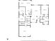 Detailed floor plan showcasing the layout of the home's kitchen, living, and bedroom spaces at 3559 Towne Dr, Carmel, IN 46032