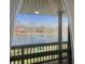 Scenic view of the lake from the screened-in porch at 3736 W South Wood Lake Dr, Columbus, IN 47201