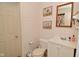 Bathroom features framed artwork at 425 Conduitt Dr, Mooresville, IN 46158