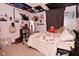 Bedroom featuring a quirky style with unique decorations and artwork at 425 Conduitt Dr, Mooresville, IN 46158