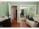Comfortable Bedroom with hardwood floors and plenty of room at 425 Conduitt Dr, Mooresville, IN 46158