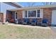 Inviting front porch area with comfortable seating, perfect for relaxing and enjoying the outdoors at 425 Conduitt Dr, Mooresville, IN 46158